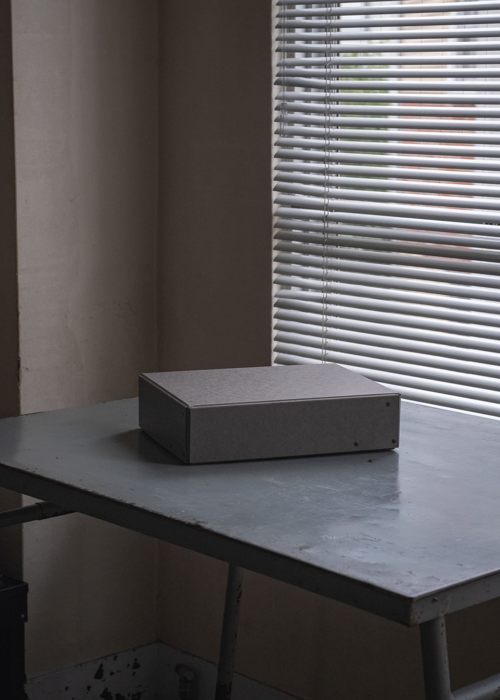Archival storage box “Rivet Box” - Charcoal Gray