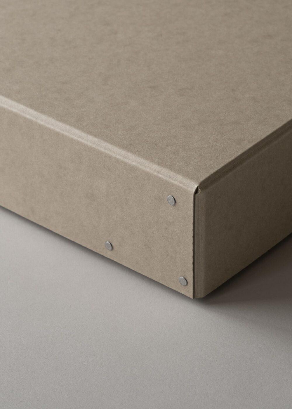 Archival storage box “Rivet Box” Kraft / Nickel Silver Rivet - FROME
