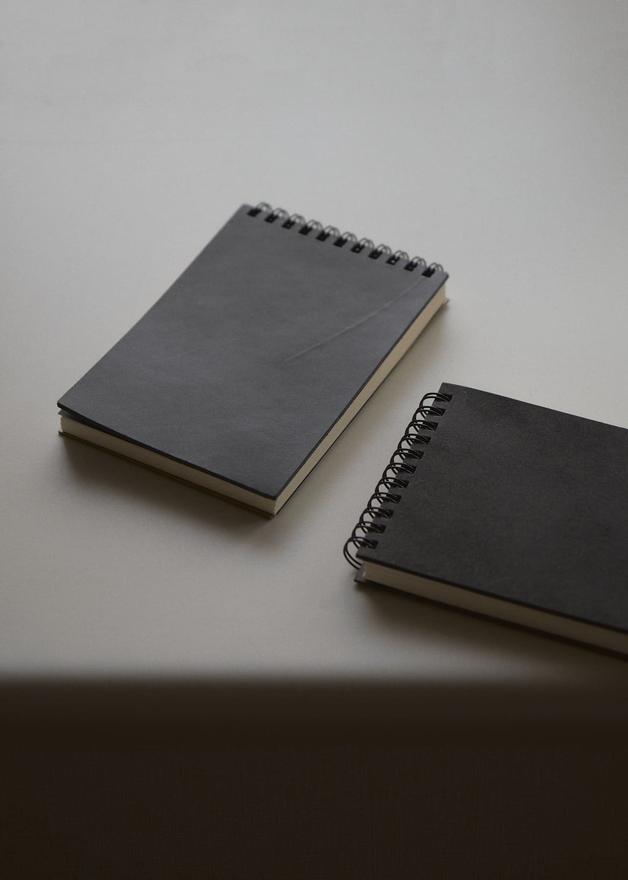 Wirebound Notebook Black Leather Cover Edition - FROME