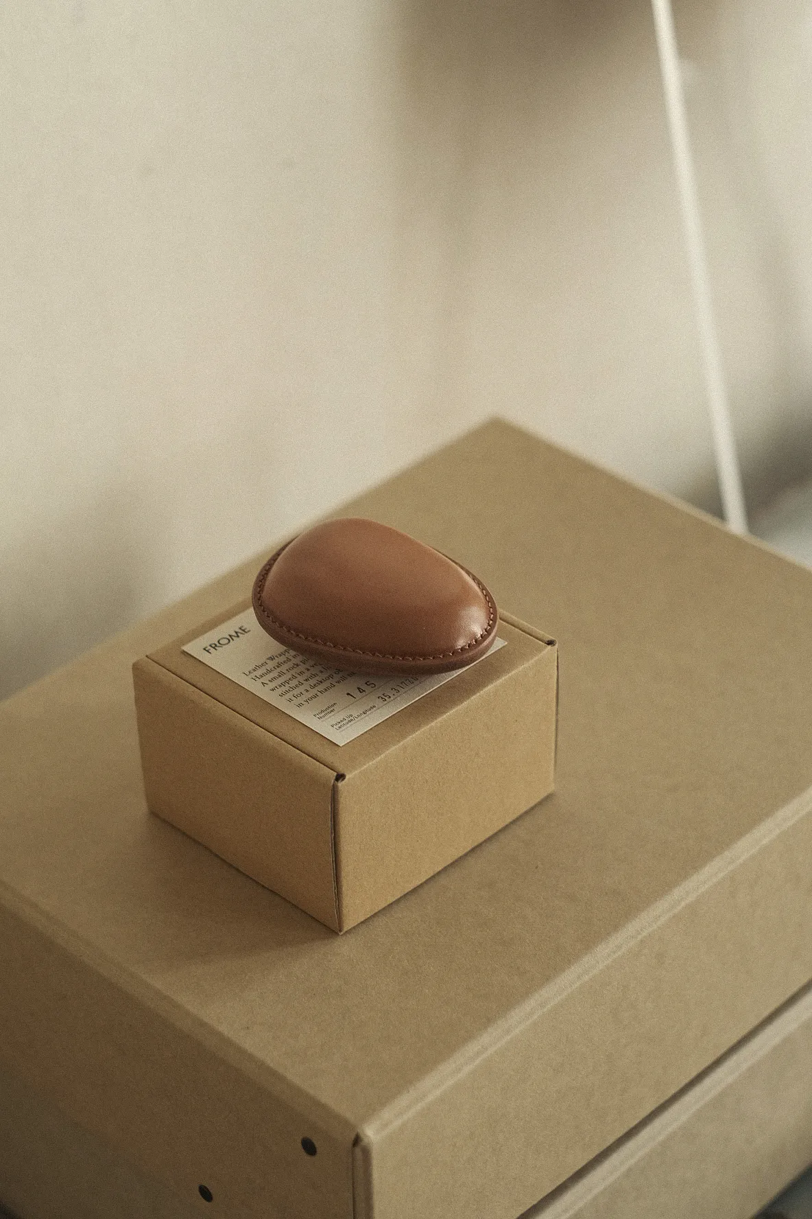Leather Wrapped Stone - THE 1st SUNDAY SHOP - FROME